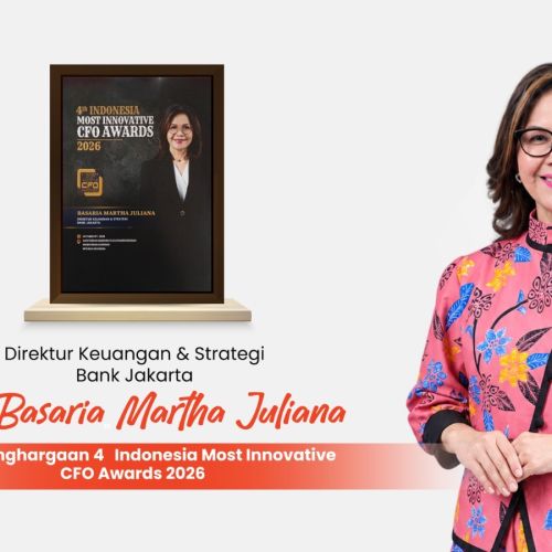 Direktur Keuangan dan Strategi Bank Jakarta Basaria Martha Juliana Raih Penghargaan 4th Indonesia Most Innovative CFO Awards 2026